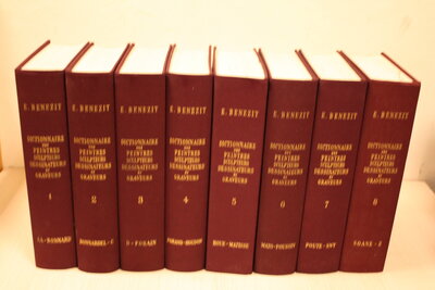1 . Titel:  Dictionaire des peintres, sculpteurs, dessinateurs en graveurs", 1966. Ieder deel heeft ca. 800 pagina's. Gewicht per deel 1,6 kg. Kunstenaars van A-Z. Franstalig.