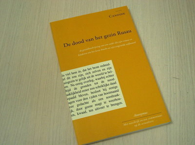 Brand, E.J.P. - De dood van het gezin Rusau - Een bijdrage tot de mensenkennis van een man die