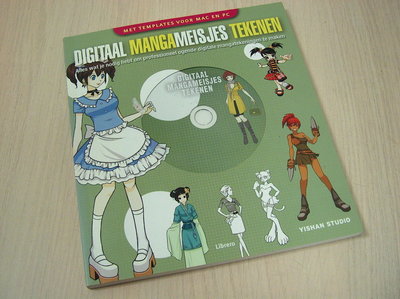  Yishan Sudio -  Digitaal Mangameisjes Tekenen (met CD)